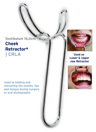 Buy Dental Instruments Cheek Retractor Vestibulum 16,0cm in Saudi Arabia