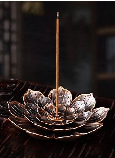 Buy Lotus Incense Sticks Burner With Detachable Ash Catcher in UAE