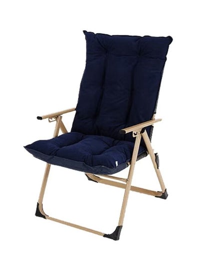 Buy Multipurpose Foldable Chair Dark Blue 105x55x55cm in Saudi Arabia