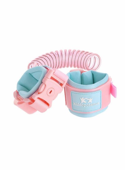 Buy Anti Lost Safety Wrist Link Belt, Children Harness Belt Safety Adjustable Baby Toddler Reins 360°Rotate Elastic Wire Rope Safety Strap Leash Walking Hand Belt and Security Lock (Pink, 2.5M) in Saudi Arabia
