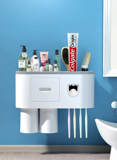 Automatic Wall Mounted Toothpaste Dispenser And Toothbrush Holder With ...