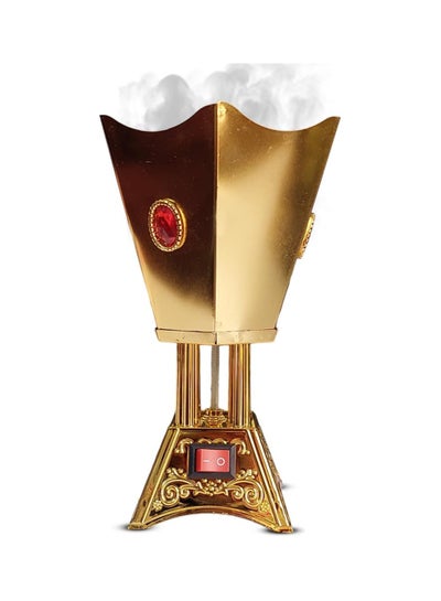 Buy electric incense burner for bakhoor, Metal Incense Burner Enhance Your Space with Aromatherapy Elegance (Gold ) in Egypt