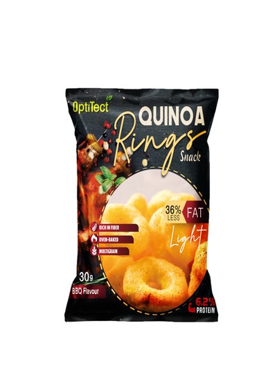 Buy Quinoa Rings Snack Barbecue 30 Gm High Fiber Rich In Protein in Saudi Arabia