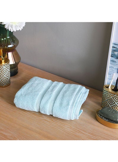 اشتري Danube Home Flossy Advance Hand Towel 100% Cotton 650 gsm Lightweight Everyday Use Face Towels Ultra Soft And Highly Absorbent For Bathroom Gym L 41 x W 76 Cm-Light Green في الامارات