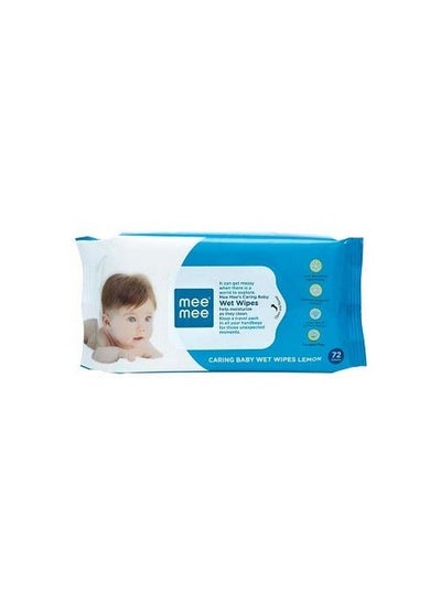 Buy Caring Baby Wet Wipes (Pack Of 3) With Free Toothbrush in UAE