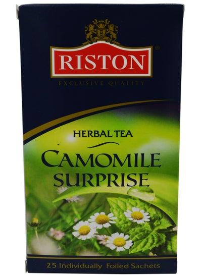 اشتري Camomile Surprise Tea | Herbal Tea Sachets | Pack of 25 Foiled Sachets في الامارات