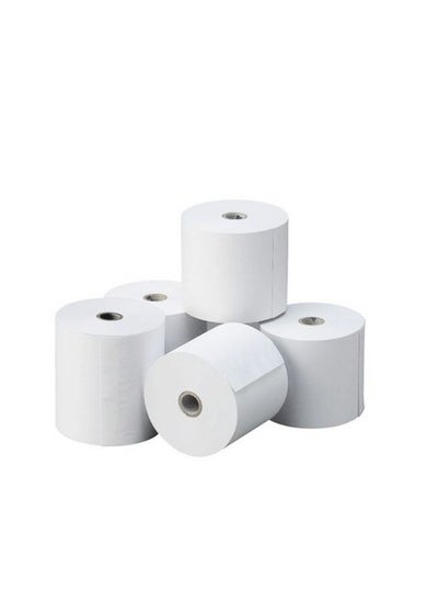 اشتري Cash Machine POS Roll 76 X 70mm - White (box / 30 rolls) في الامارات