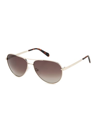 Buy Women's UV Protection Pilot Sunglasses - Fos 3141/G/S Lgh Gold 59 - Lens Size: 59 Mm in UAE