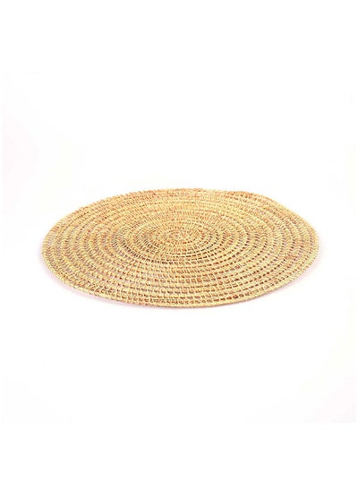 Buy Pritha Round Palm Fibre Place Mat Dia35   Natural in UAE