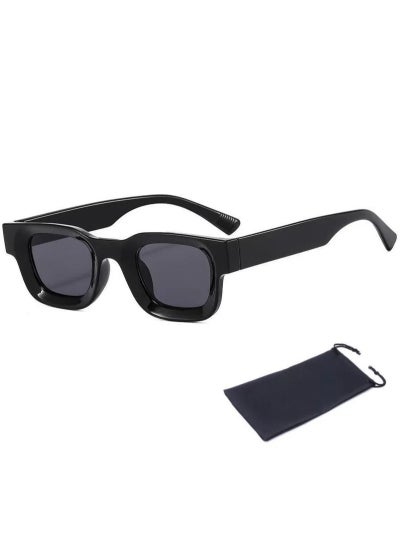 Buy Small Frame Vintage Sunglasses - Black in Saudi Arabia