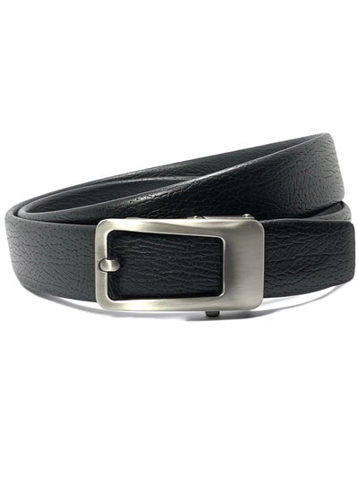 Buy Classic Milano Men's Belt with Automatic Buckle - Stylish Faux Leather Belt for Men in Black, Ideal Gift and Perfect for Casual and Formal Wear in UAE