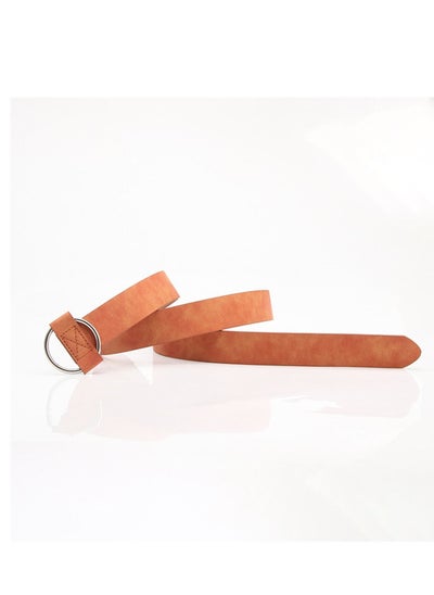 اشتري Ladies Retro Sweater Coat Dress Decorative Belt 105cm  Orange في الامارات