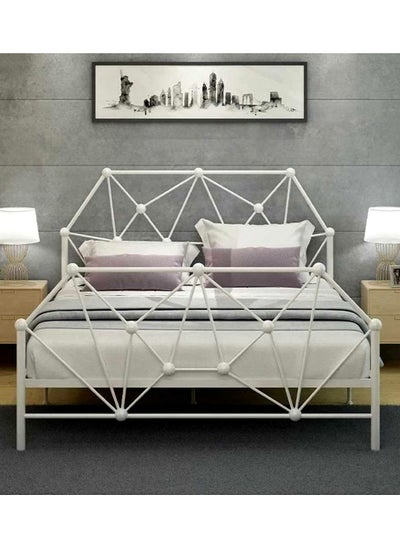 Buy Luxurious iron DOUBLE bed idea choice for bedroom 180*200cm in Saudi Arabia