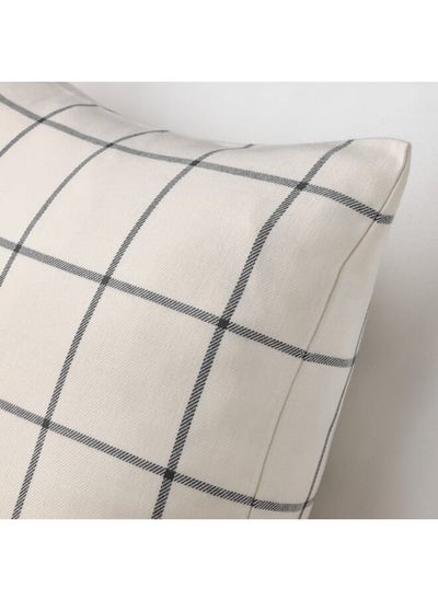 Buy Cushion cover, off-white/black, 50x50 cm in Saudi Arabia