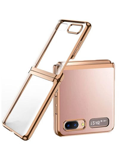 Buy Compatible with for Samsung Galaxy Z Flip 5G 2020 Case, Shockproof and Anti-Scratch Slim Thin Hard PC Bumper Protective Transparent Phone Case for Samsung Galaxy Z Flip in UAE