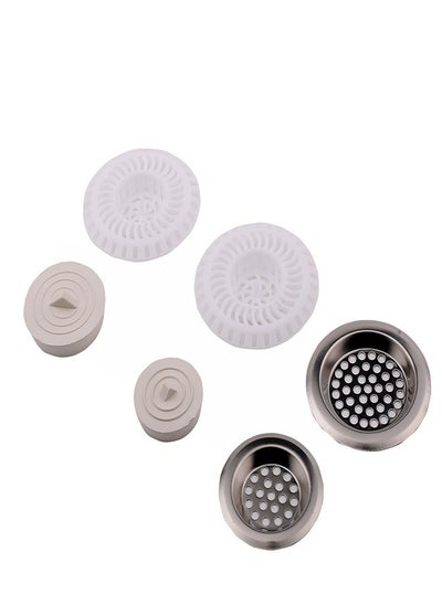 Buy 6-Piece Sink Strainer with Close Plug in Saudi Arabia