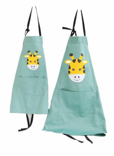 Buy Lovely Animal Parent and Child Apron, Cute Apron, Kid Apron, Painting Cooking Artist Chef, Pack of 2 in Saudi Arabia