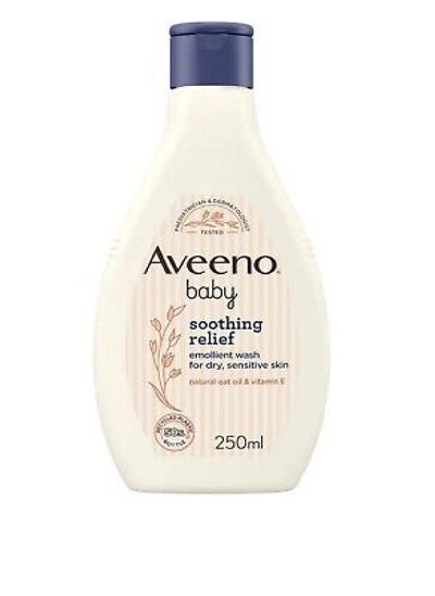 Buy Aveeno Baby Soothing Relief Emollient Wash 250ml in UAE