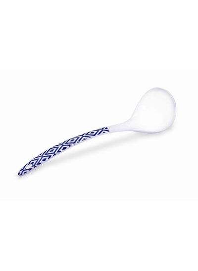 Buy Melamine Soup Ladle 10.6 Inch Blue Line in UAE