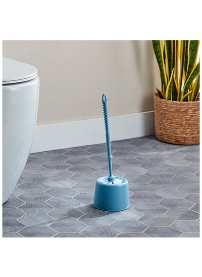 Buy Alina Toilet Cleaning Brush with Holder 32 x 14 x 7 cm in Saudi Arabia