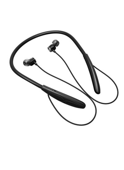 اشتري B4 in-ear Bluetooth headset wireless neck-mounted sports running neck-mounted headset black في السعودية