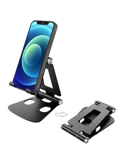 Buy Adjustable Cell Phone Stand, Fully Foldable, Compatible with All Smartphone, iPhone Samsung Huawei ETC Phone Stand Holder Cradle Dock for Desk Home Office Travel in UAE