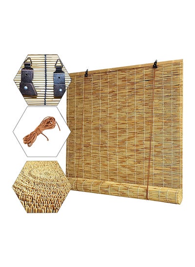 Buy Hometaste Bamboo Roll Up Blinds Bamboo Shades Blinds Reed Curtain Outdoor Bamboo Roll Up Shades Reed Curtains Windows Outdoor Roller Shade For Garden/Porch/Patio (Big_120X200Cm) in UAE