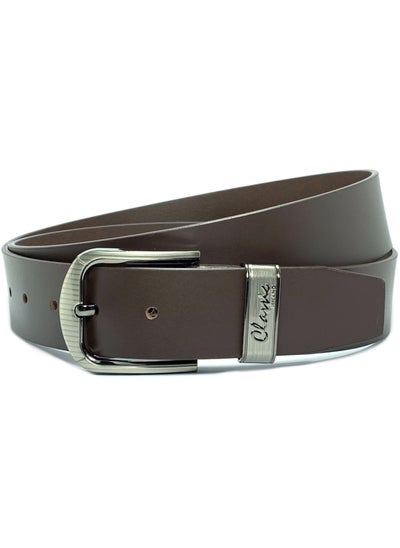 Buy Classic Milano Genuine Leather Belt Men Semi Casual Belt for men Men's belt DDL Smooth 40MM (Brown) by Milano Leather in UAE