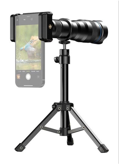 Buy Mobile Phone 36X Telephoto Lens Kit with Metal Tripod Universal Phone Clip Lens Bag for Hiking Camping Wildlife Observation Moon Sports Game Concert Watching Compatible with iPhone 14/13/12/11 Huawei in Saudi Arabia