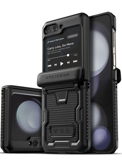 اشتري Terra Guard Active 360 Samsung Galaxy Z Flip 5 Case Cover (2023) with [Hinge Protection] - Matte Black في الامارات