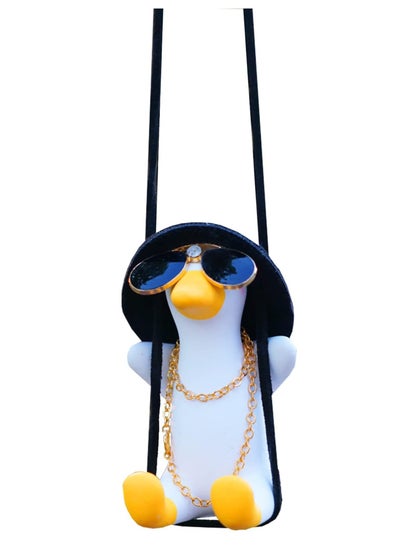 Buy Cool Swinging Duck Car Hanging Decorations, Pendant Car Interior Mirror Decorations And Car Rearview Mirror Hanging Accessories in Saudi Arabia