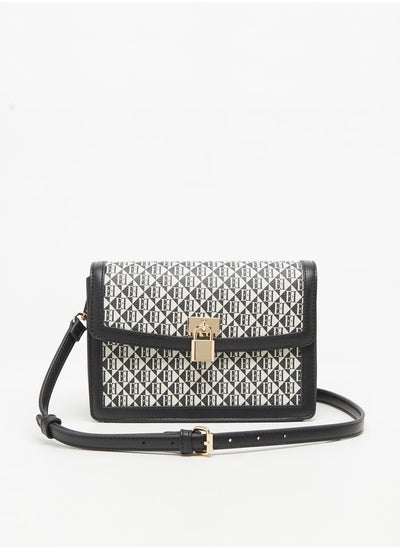 Buy Women's All-Over Monogram Print Crossbody Bag in Saudi Arabia