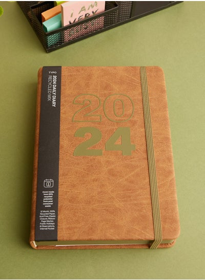 Buy 2024 A5 Daily Buffalo Diary Recycled Mix in UAE