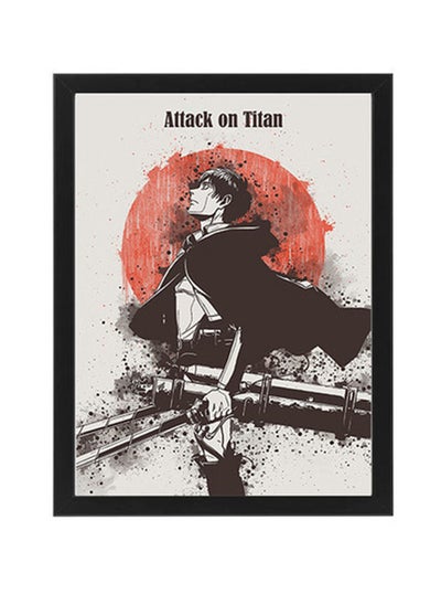 Buy Attack On Titan Eren Yeager Digital Wall Art Poster Frame in Egypt