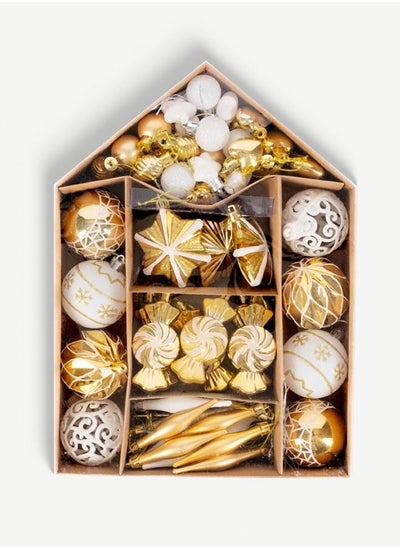 اشتري Christmas Deco Balls Gold Set of 73-Piece في الامارات