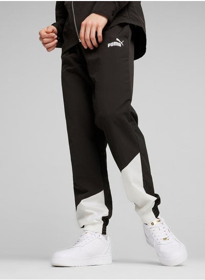 Buy Power Colorblock Logo Print Joggers in Saudi Arabia