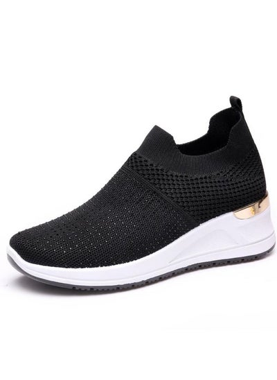 Buy Sports Shoes Women's Thick Sole Breathable Casual Shoes in Saudi Arabia