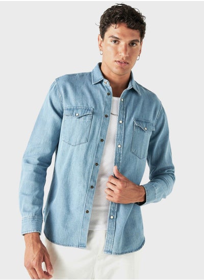 Buy Pocket Detail Regular Fit Shirt in UAE