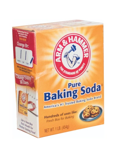 Buy Arm & Hammer Pure Baking Soda Box, 453g for cook and clean in Saudi Arabia