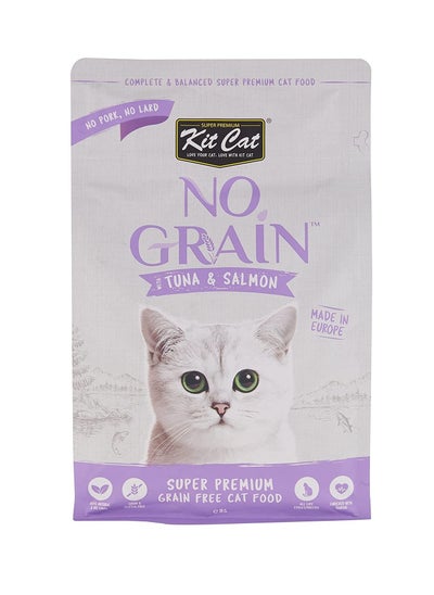 Buy No Grain With Tuna And Salmon Cat Dry Food 1Kg in UAE