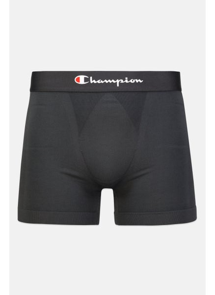 اشتري Men Brand Logo Boxer Brief, Dark Grey في السعودية