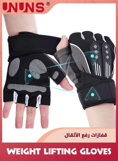 Neoprene Padded Weight Lifting Gloves for Men and Women - Ventilated Wrist  Wrap Gloves for Athletes Gym Sessions Cycling Tracking & Sports with Full