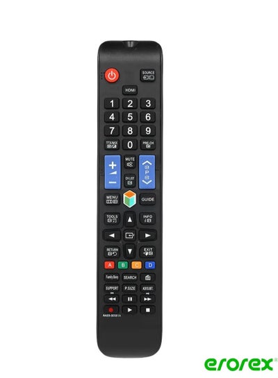 Buy Replacement Wireless Universal TV Remote Control For Samsung HD LED Smart TV 23 x 2.6 x 4.6cm Black in Saudi Arabia