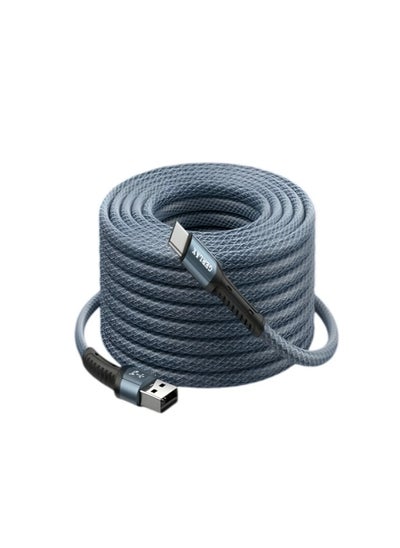 Buy Type C Fast Charger Cable : Metal & Braided 5 Meter Charging Cable in UAE