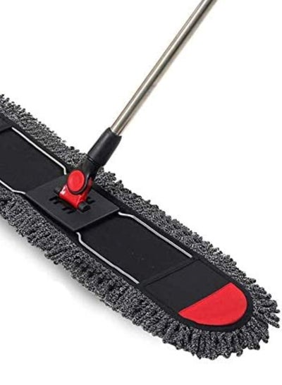 Buy Duster Flat Mop With Cotton Cloth With Handle 50 CM in Saudi Arabia