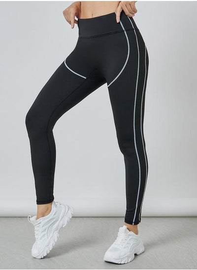 Buy Contrast Broad Stitch Detail Leggings in Saudi Arabia