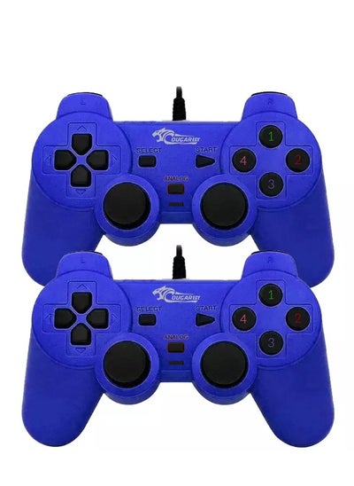 Buy COUGAREGY 2082 USB Dual Gamepad (Blue) in Egypt