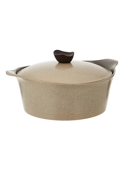 Buy 1Piece Granite Cooking Pot 30Cm - Warm Marble in Egypt