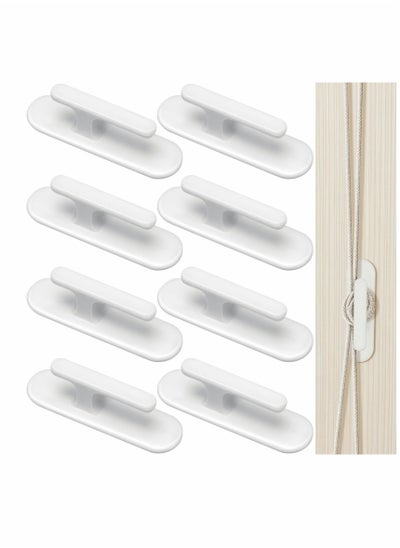 اشتري Blind Cord Winder, 8 PCS Safety Window Wall Hook Wrap Cleats Blinds String Holder في الامارات