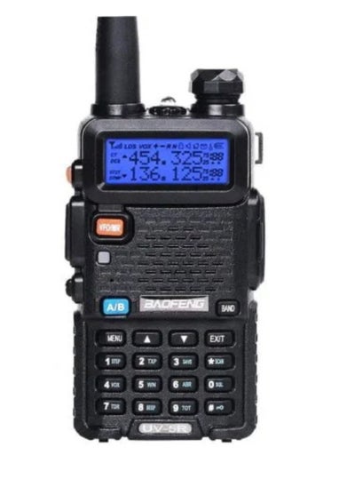 Buy UV-5R Premium Quality With Charging Device Portable FM Transceiver Handheld 5W Two Way Radio Black in UAE